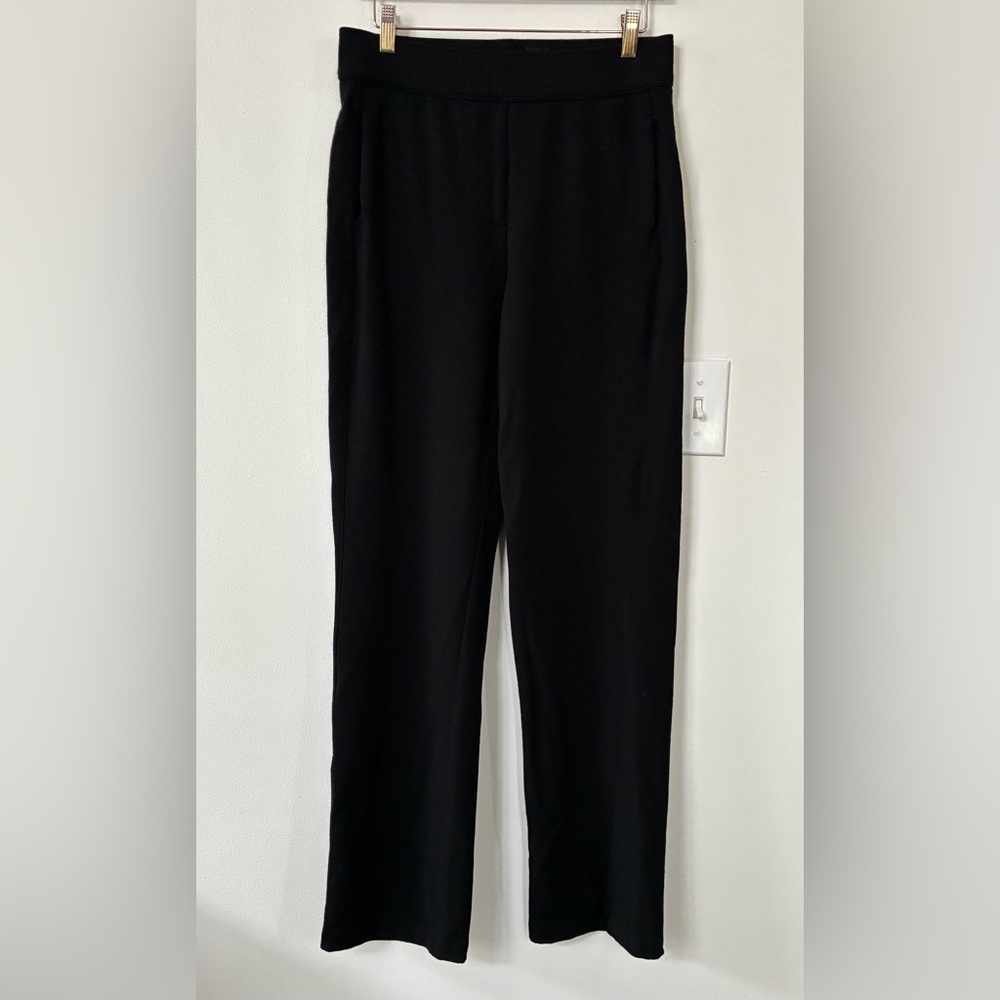 Woolx Emerson Straight Leg Pants in Black - Picture 6 of 10